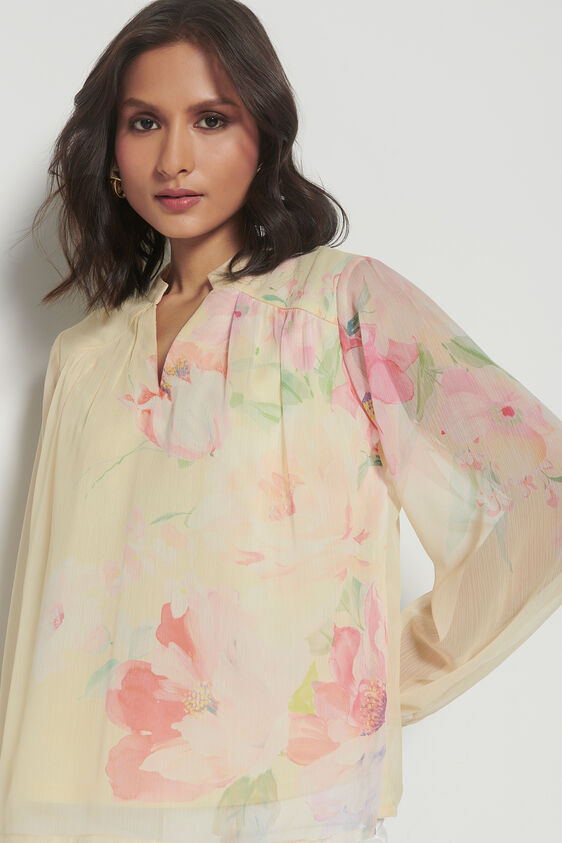 Buttercup Floral Top, Yellow, image 5